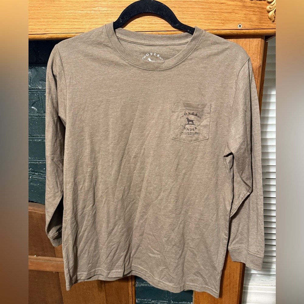 Over Under Kids Long Sleeve Tee in Tan